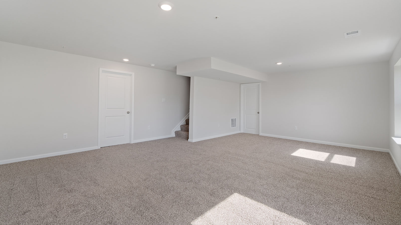 finished basement rec room