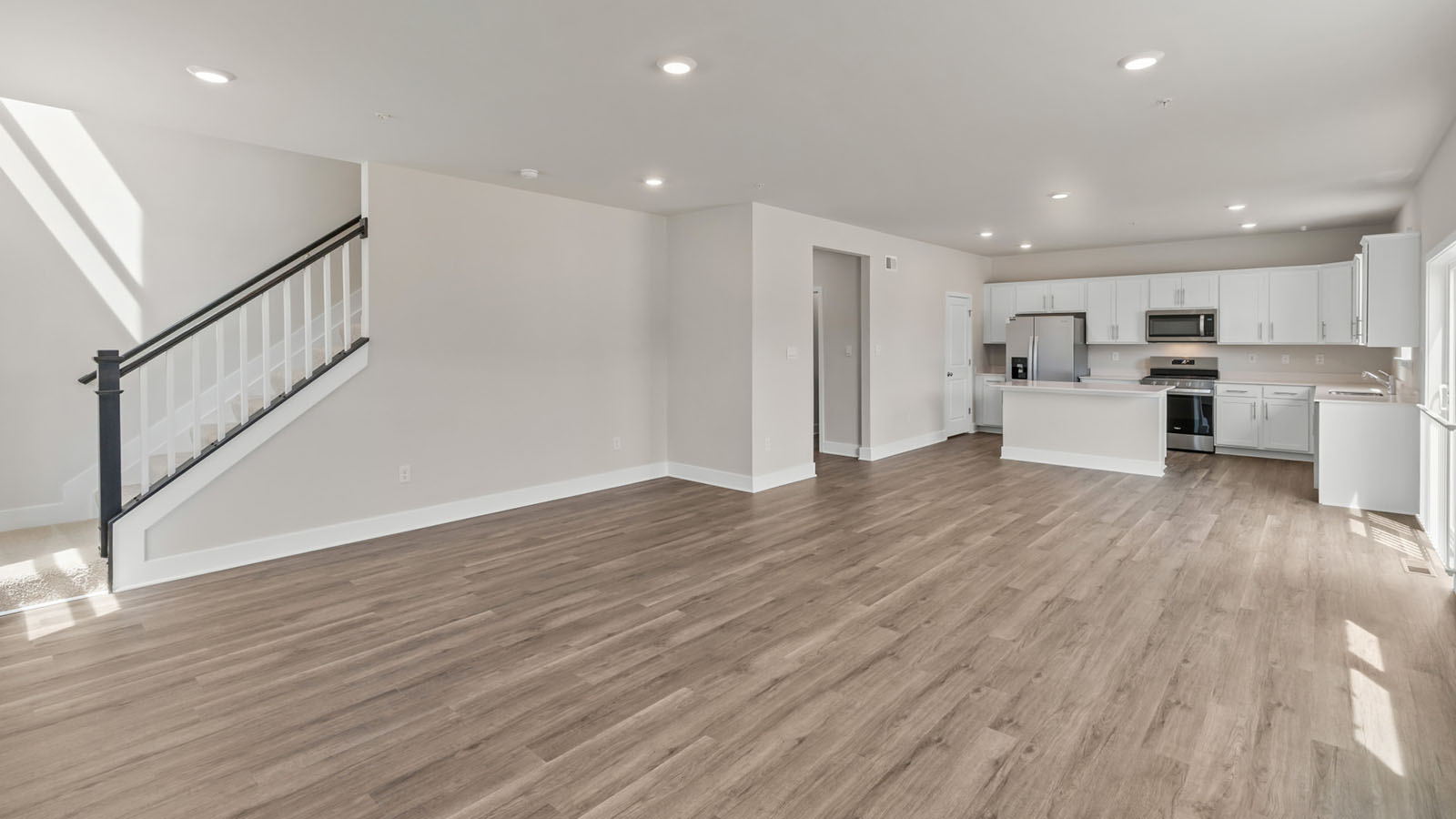 open concept living room