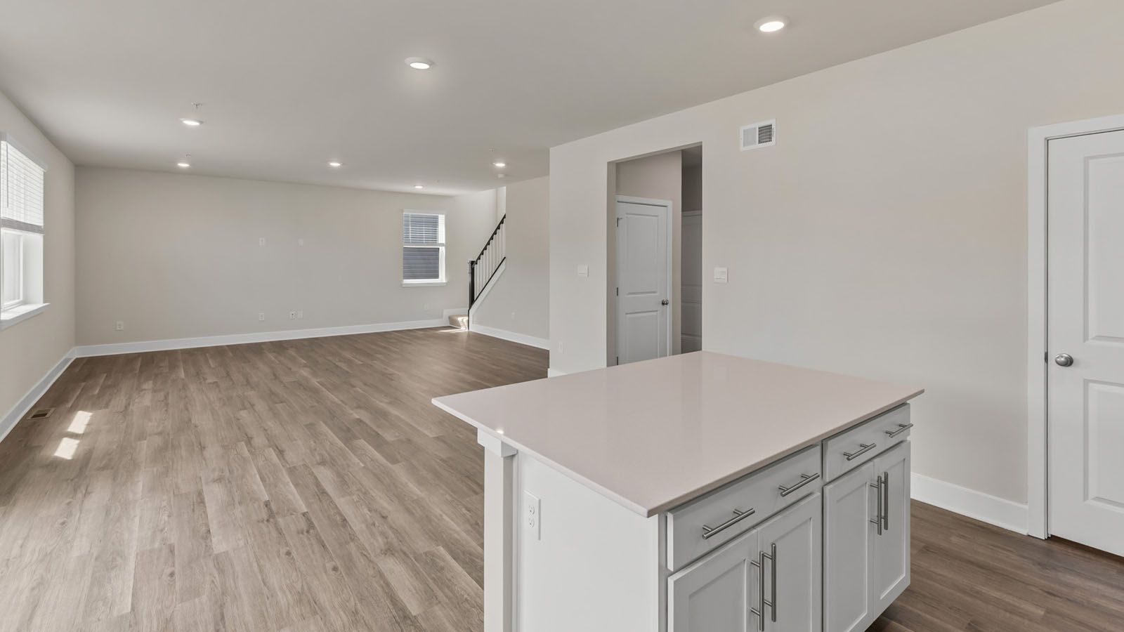 kitchen island facing out