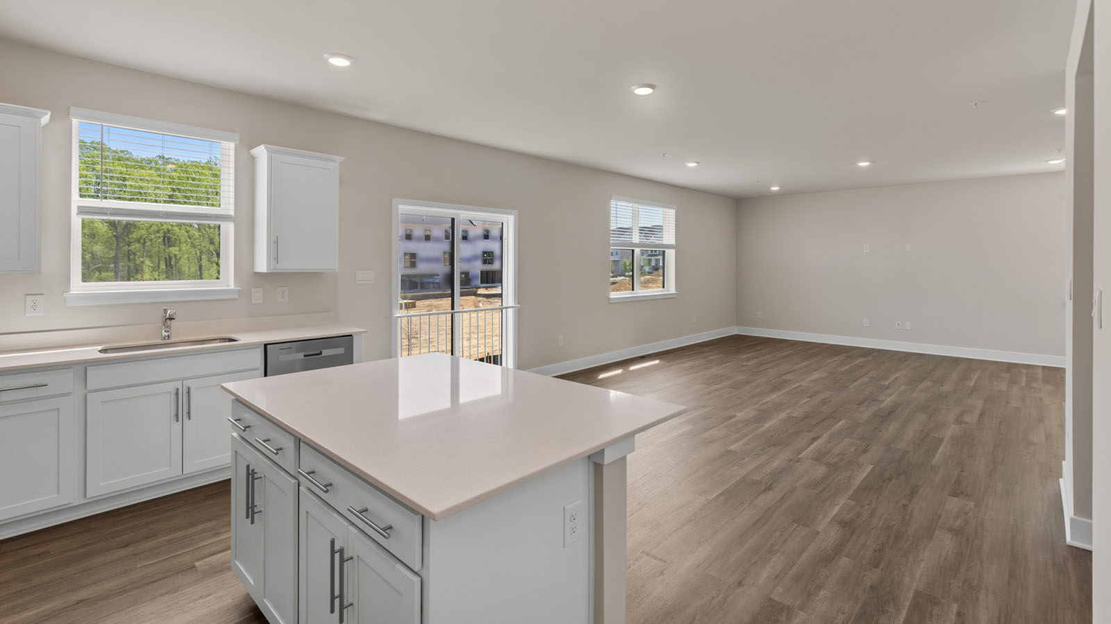 open concept living room