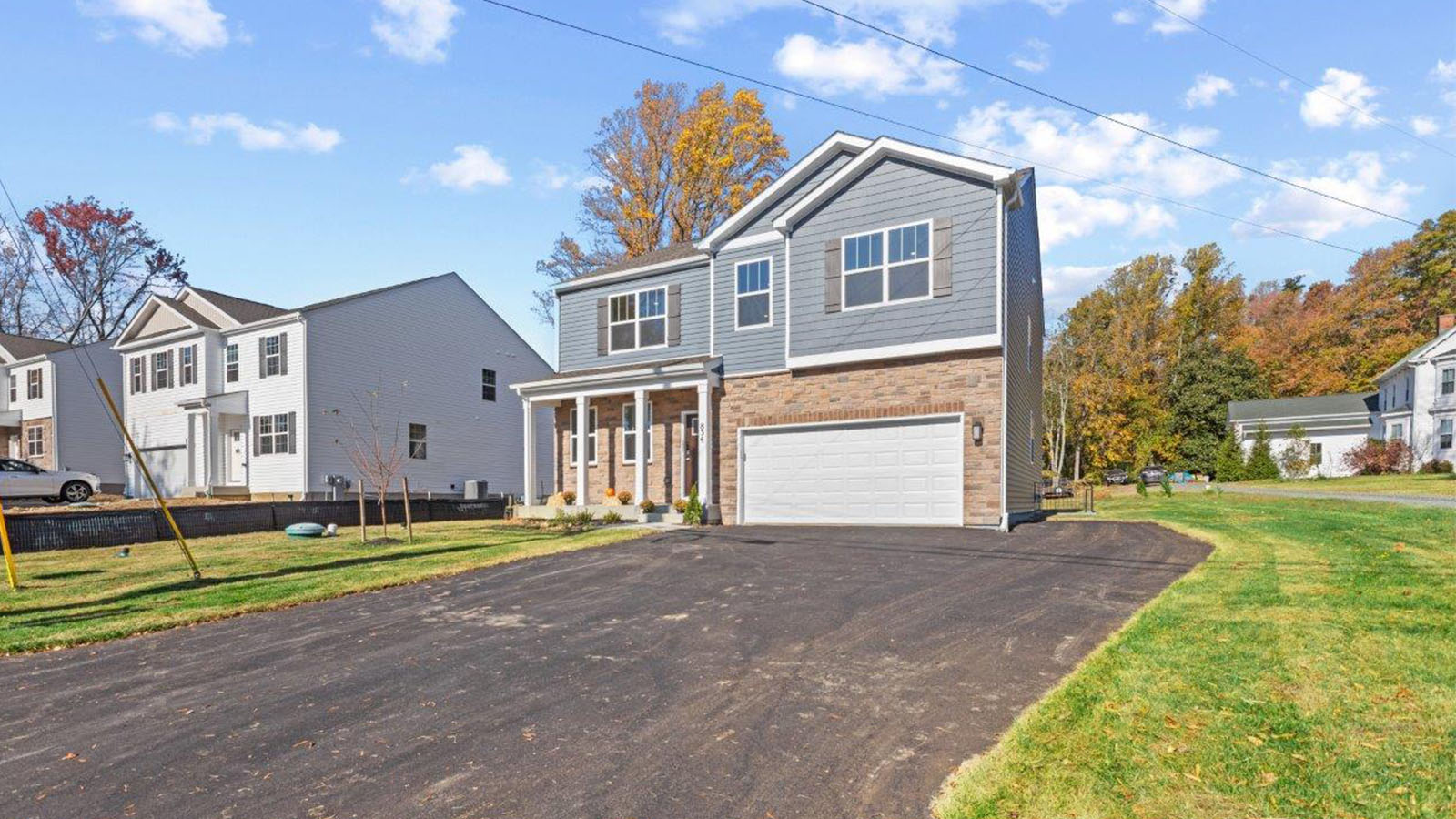 exterior with two car garage