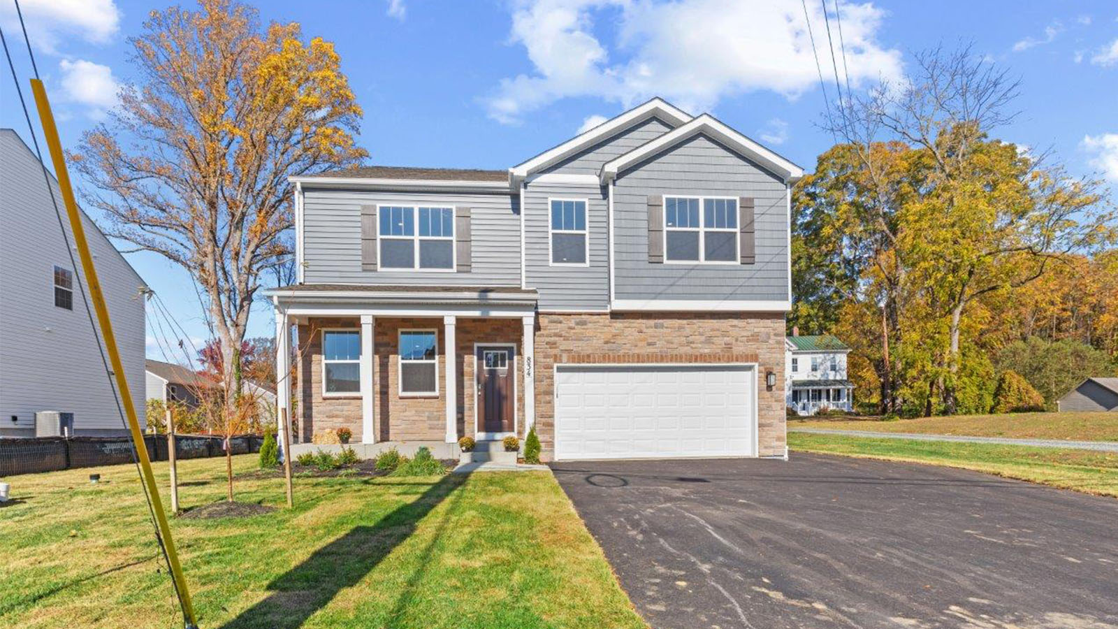 exterior with two car garage