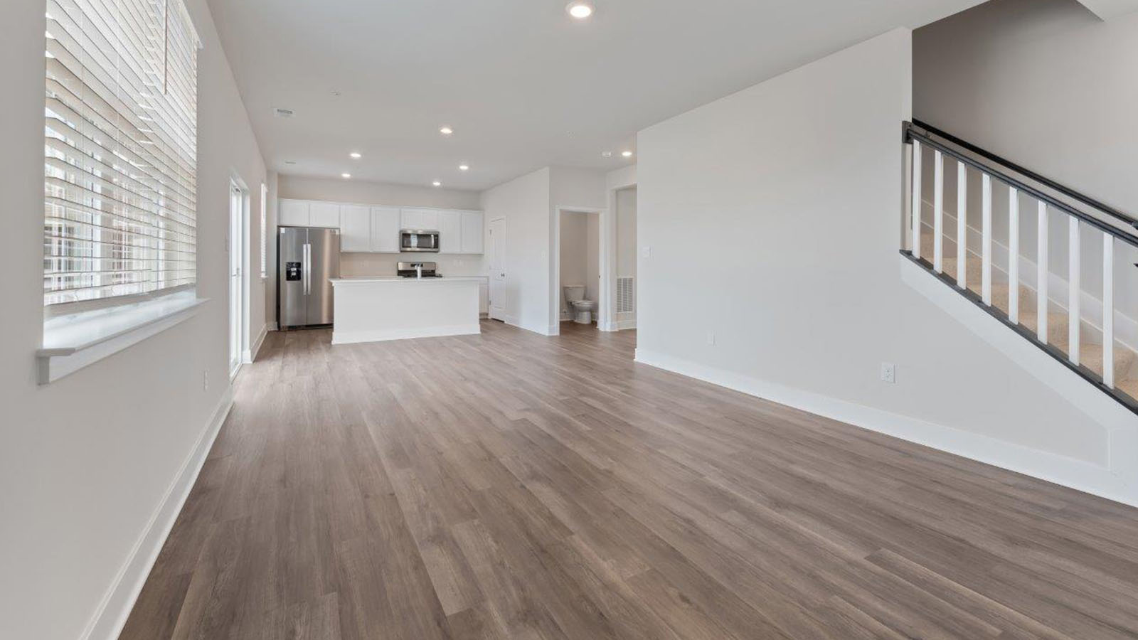 open concept living room