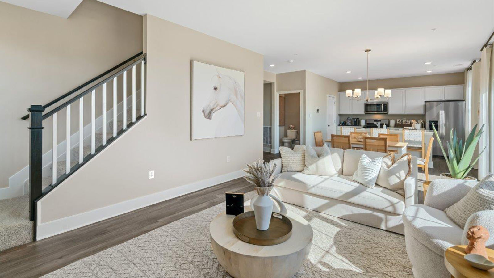 open concept living room