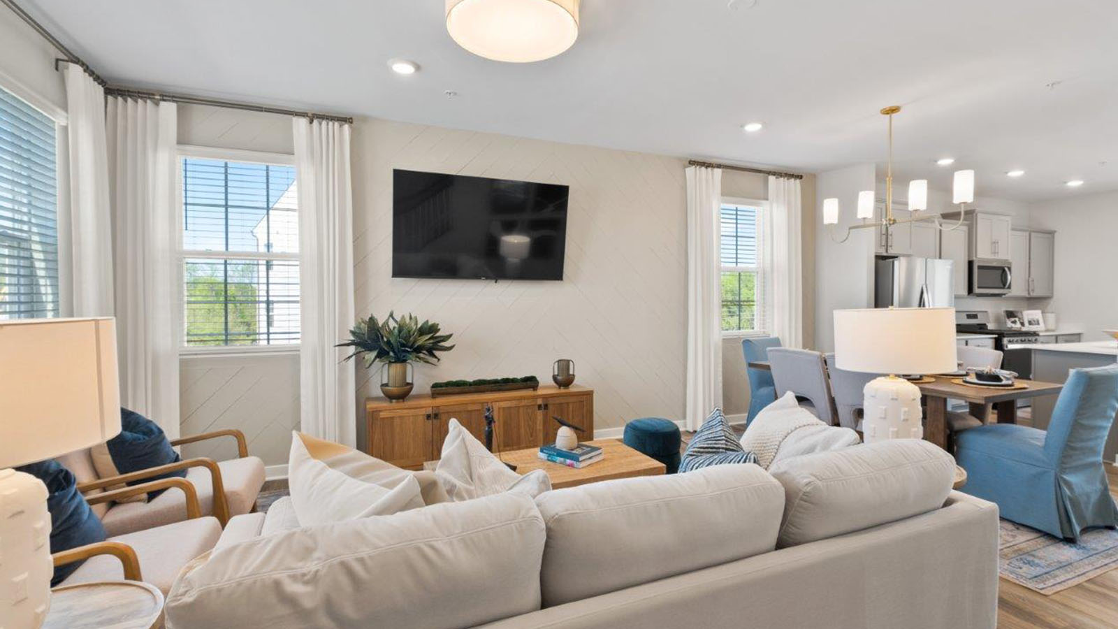 open concept living room