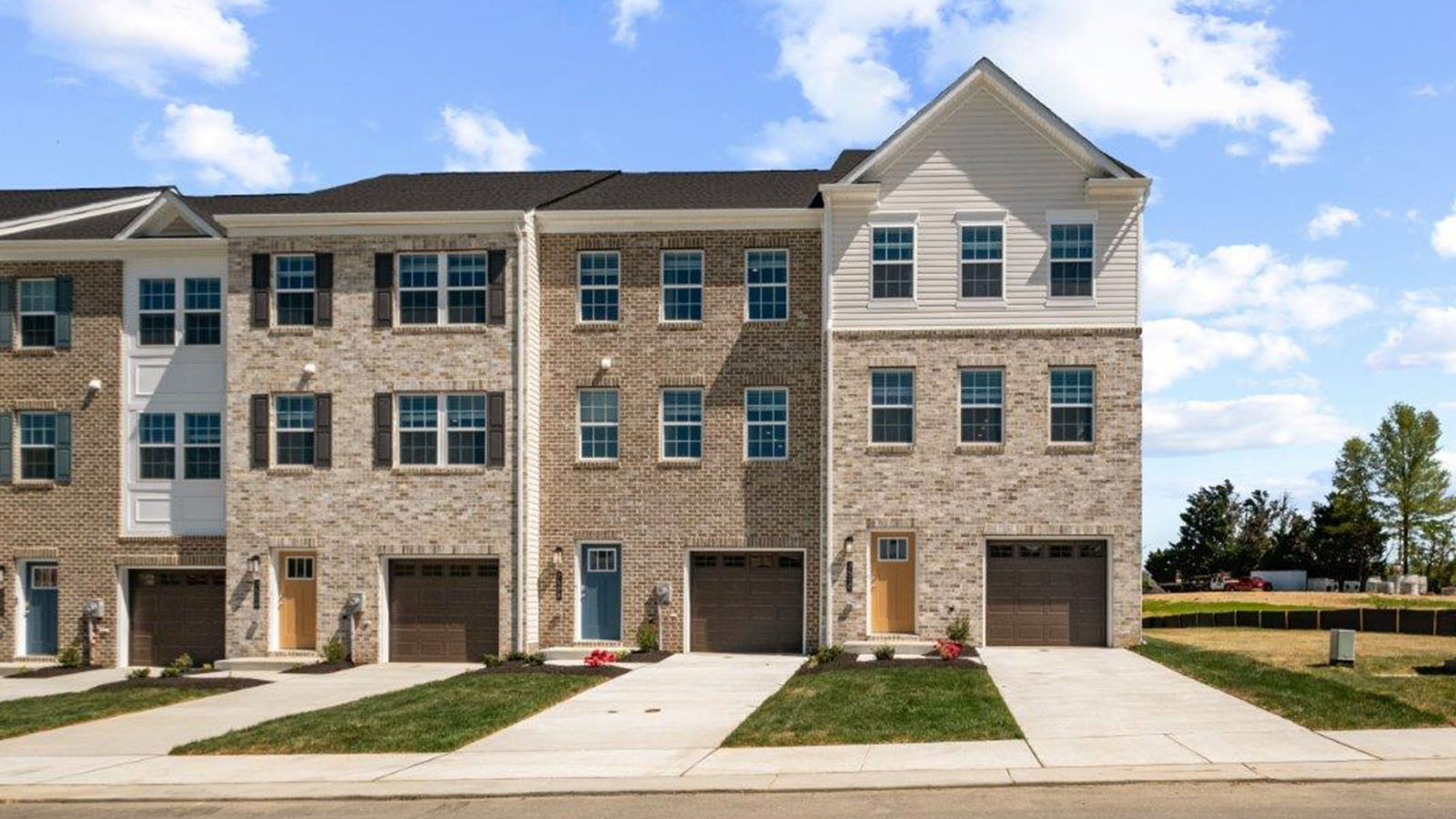 threes tory brick townhome