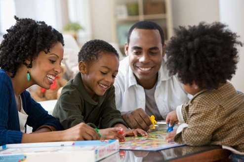 Family Playing Game