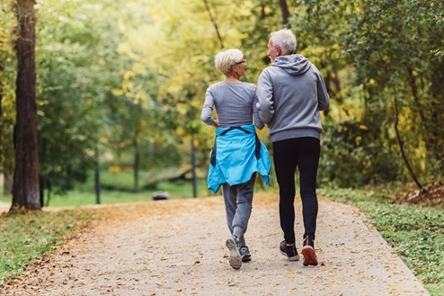 Couple Walking on Trail