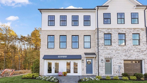 regent townhome exterior model front