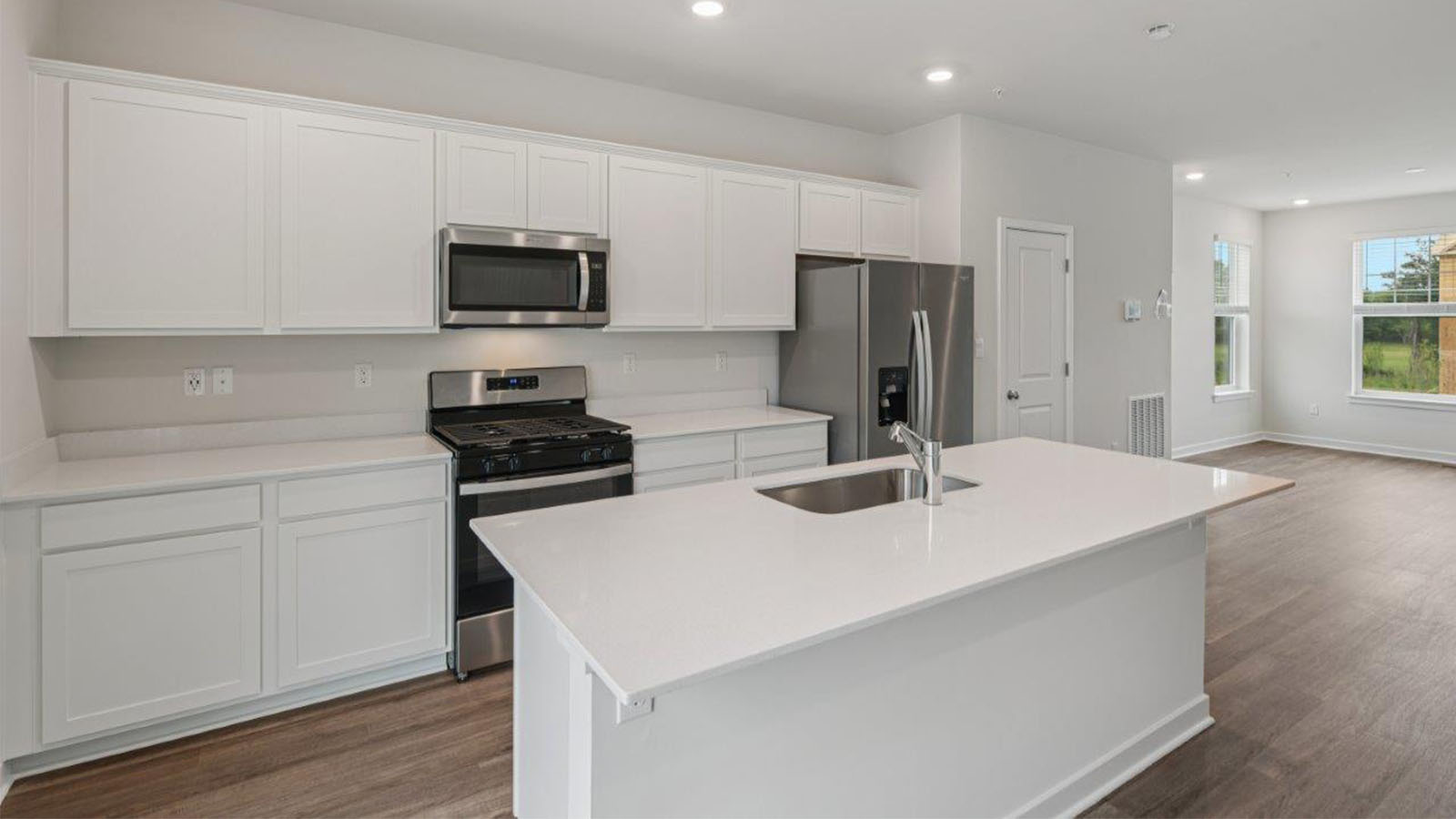 central island with seating