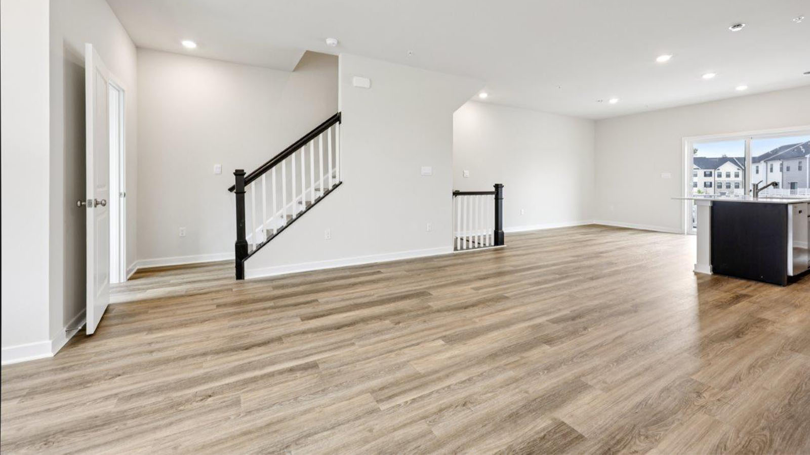 open concept living room