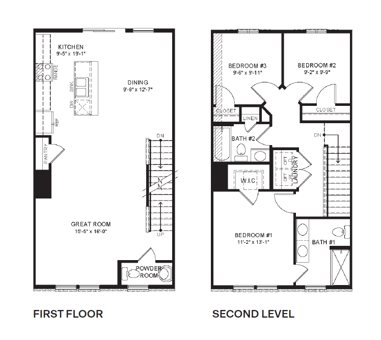 norris townhome main and upper levels