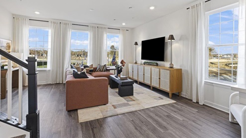 main level open concept family room