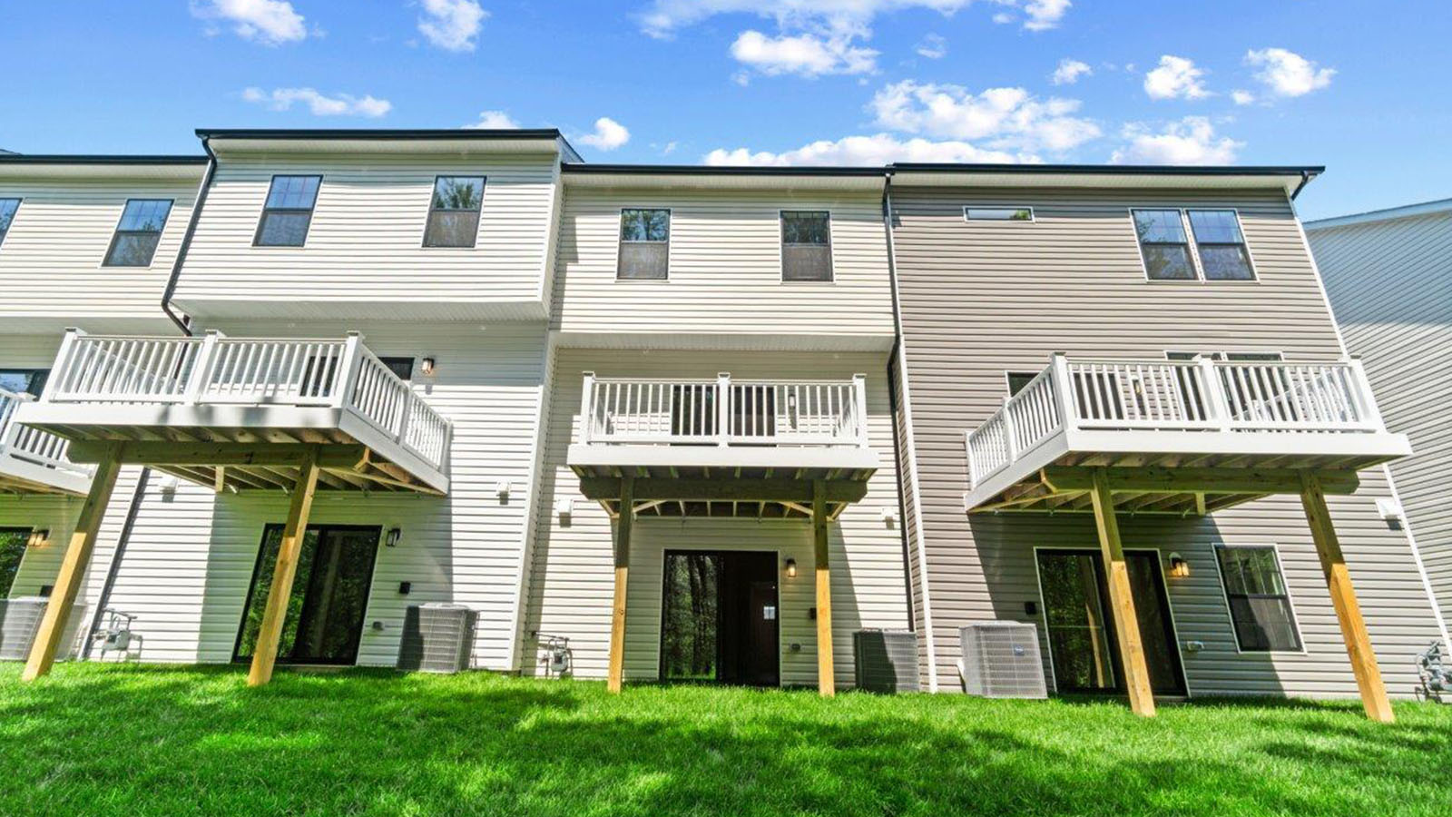 rear of home