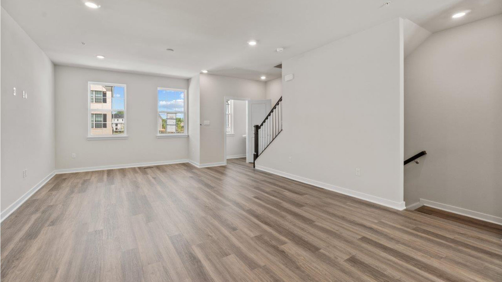 open concept living room