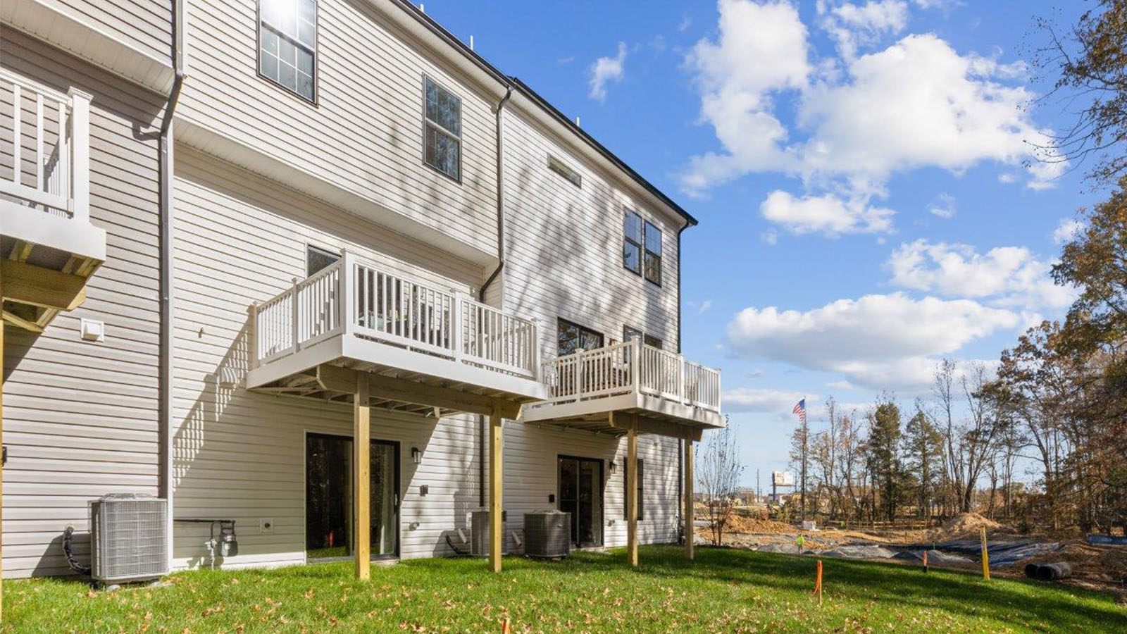 rear of home with deck