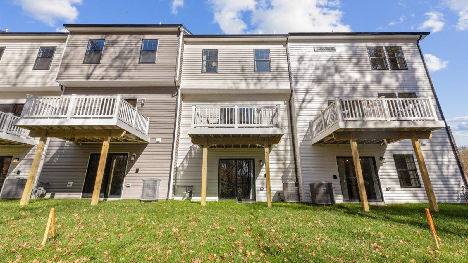 rear of home with deck