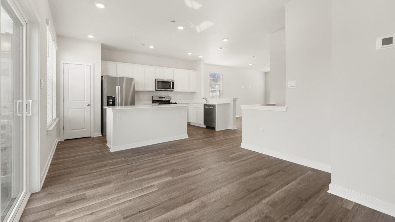 open concept kitchen with