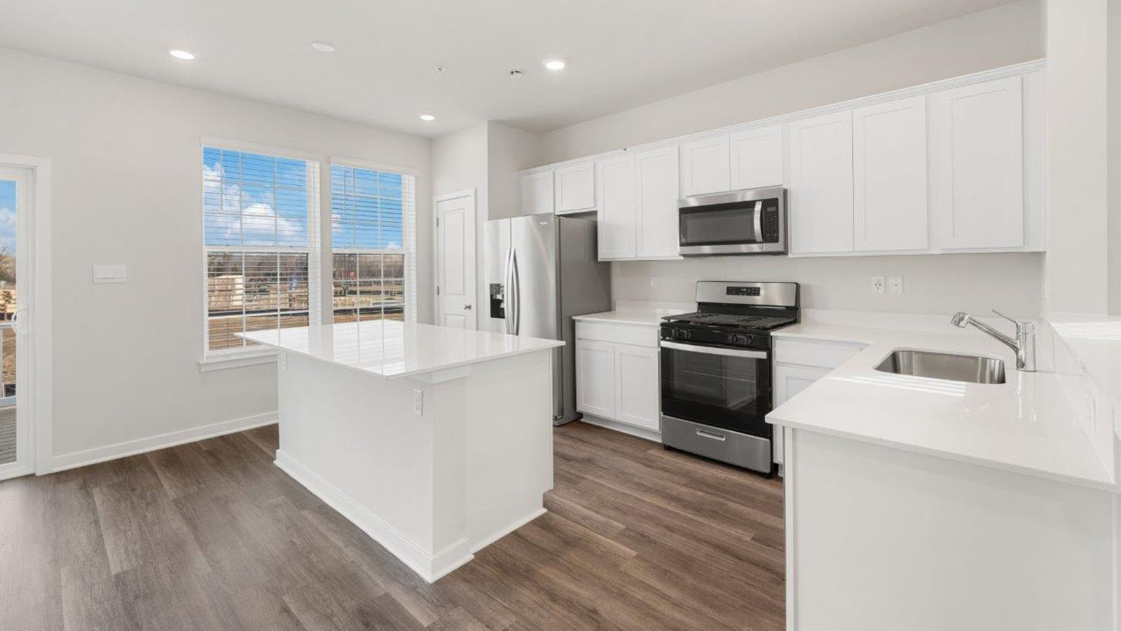 open concept kitchen with