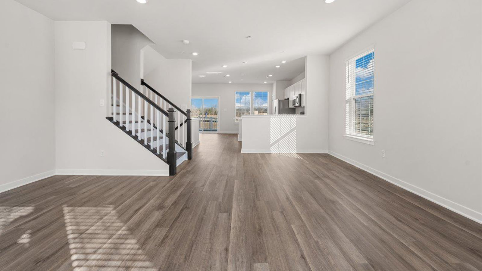 open concept living room
