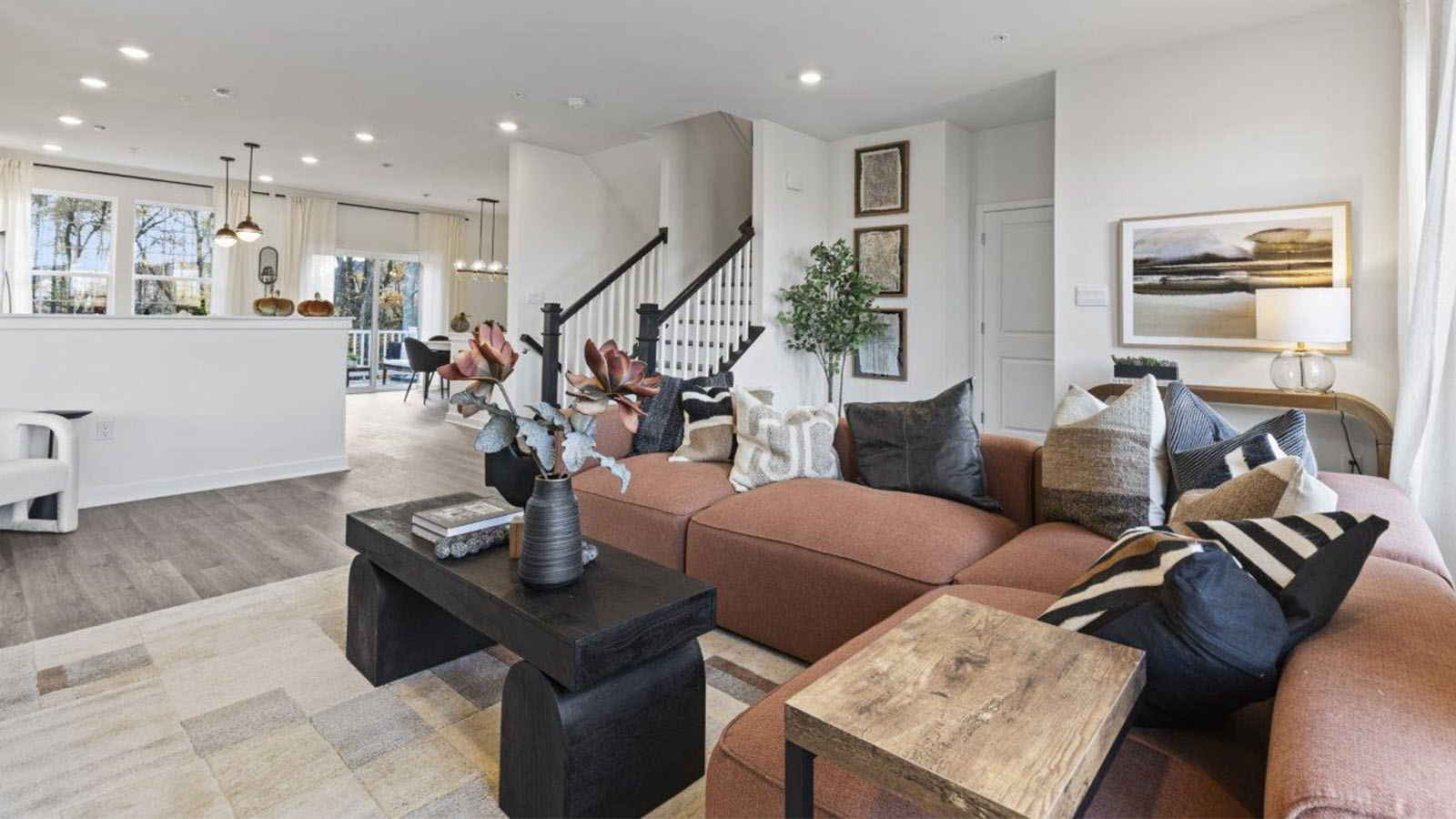 second floor open concept great room