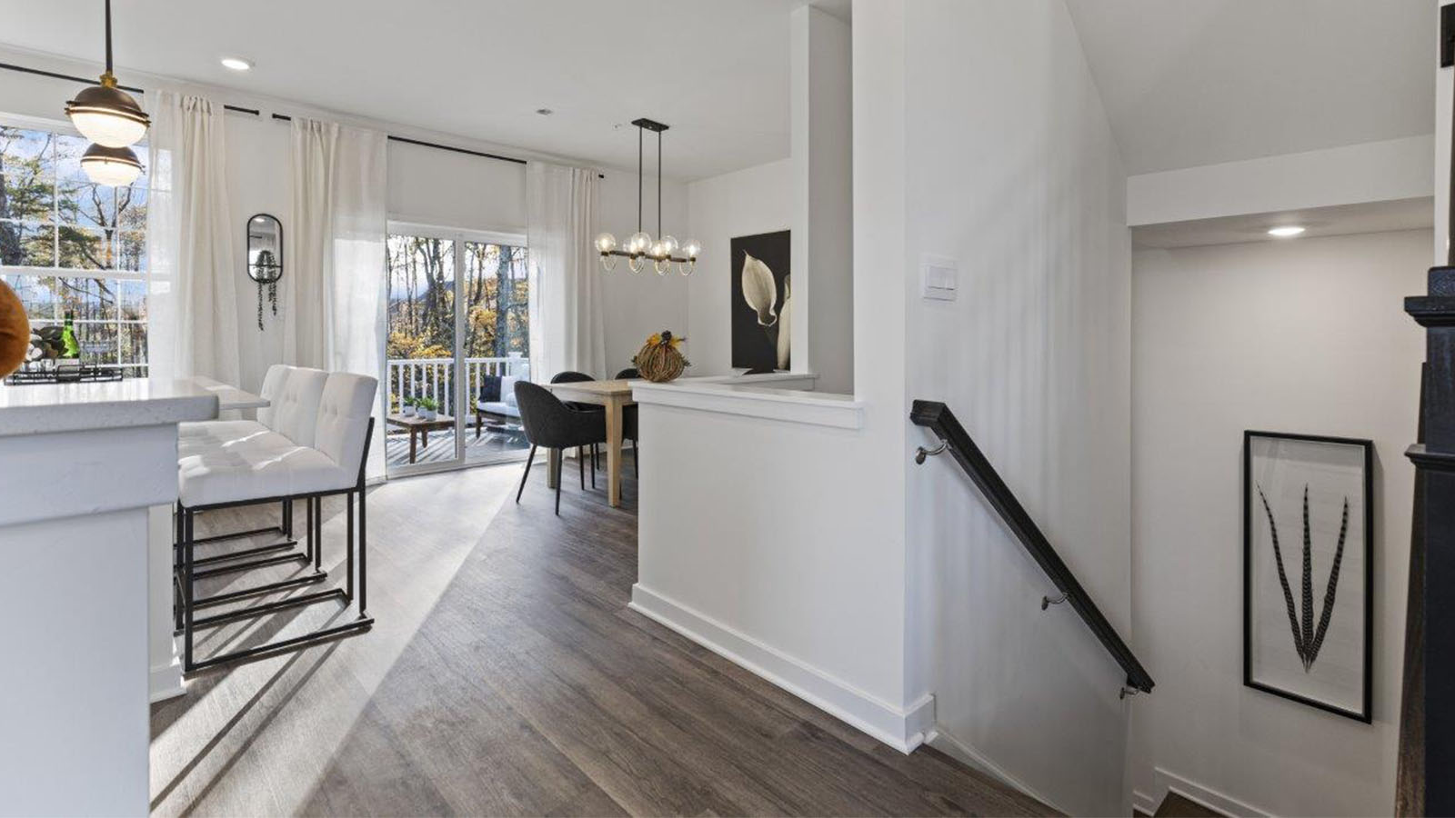 stairs up to second level