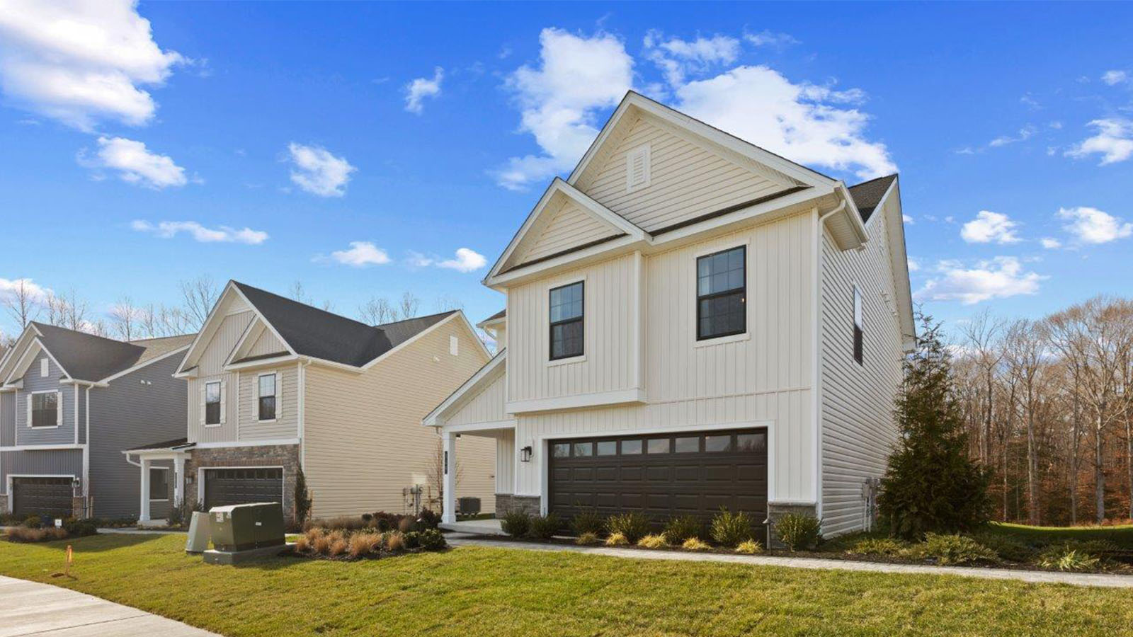 single family with 2 car garage