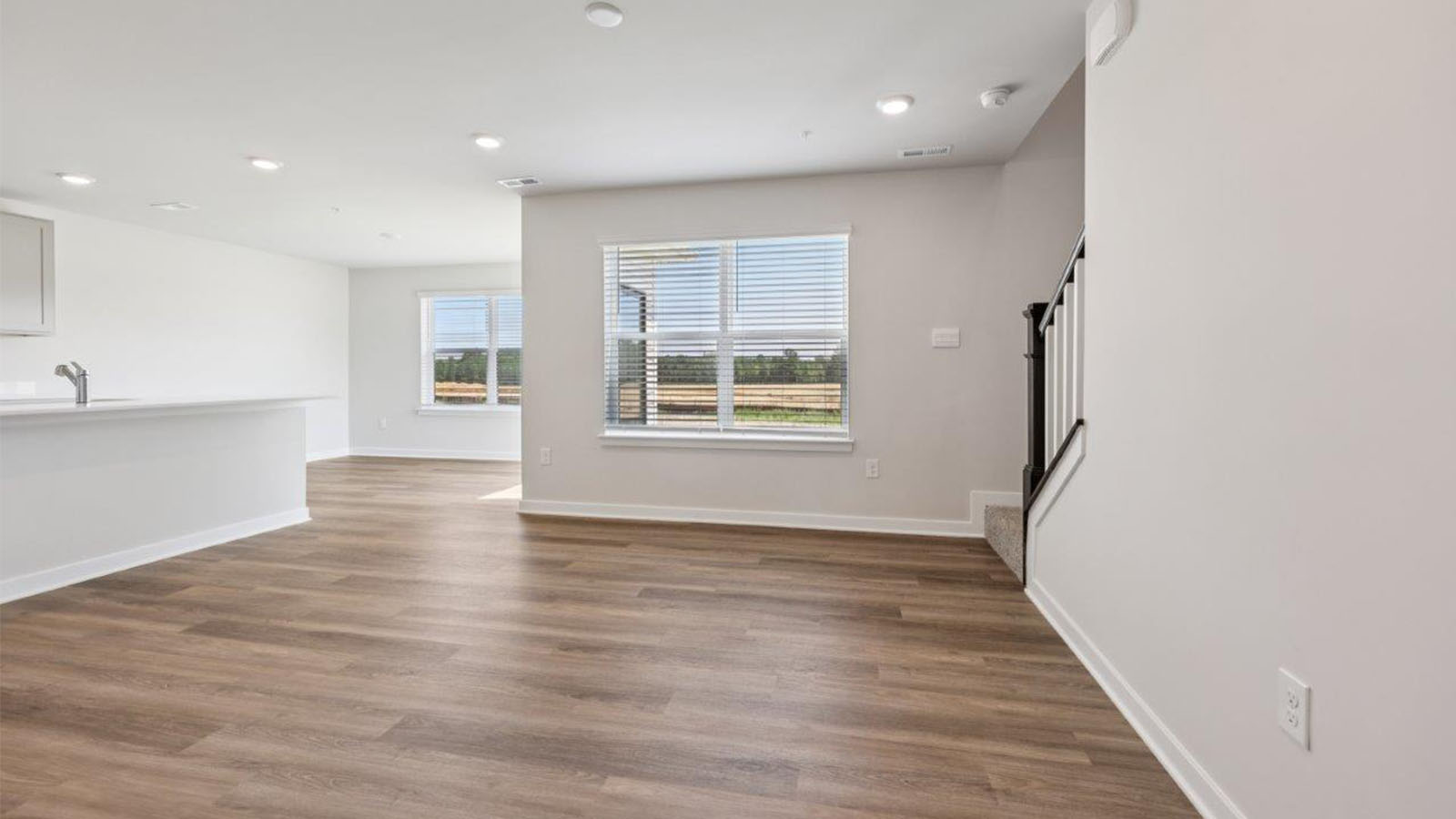 open concept living room