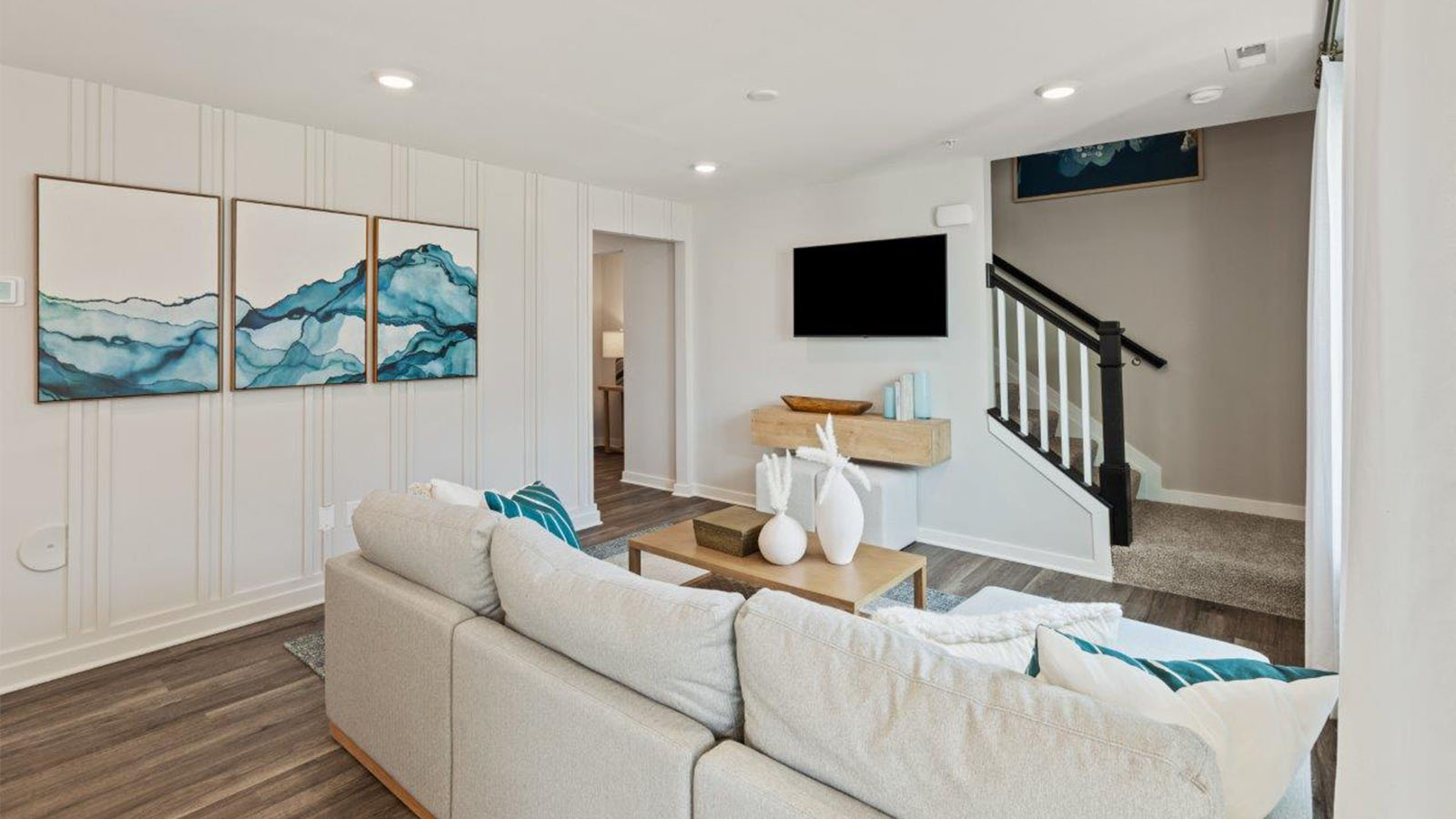 open concept living room