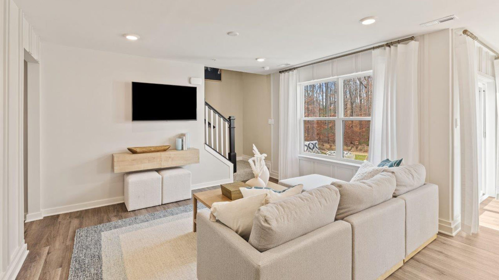 open concept living room