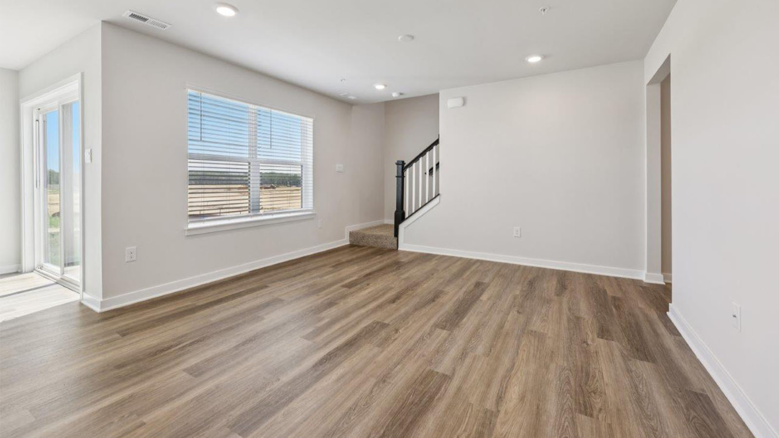 luxury vinyl plank floors on main level