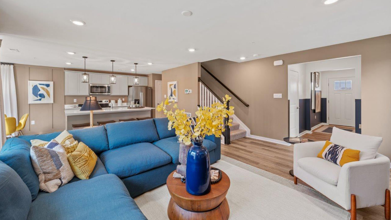 open concept living room