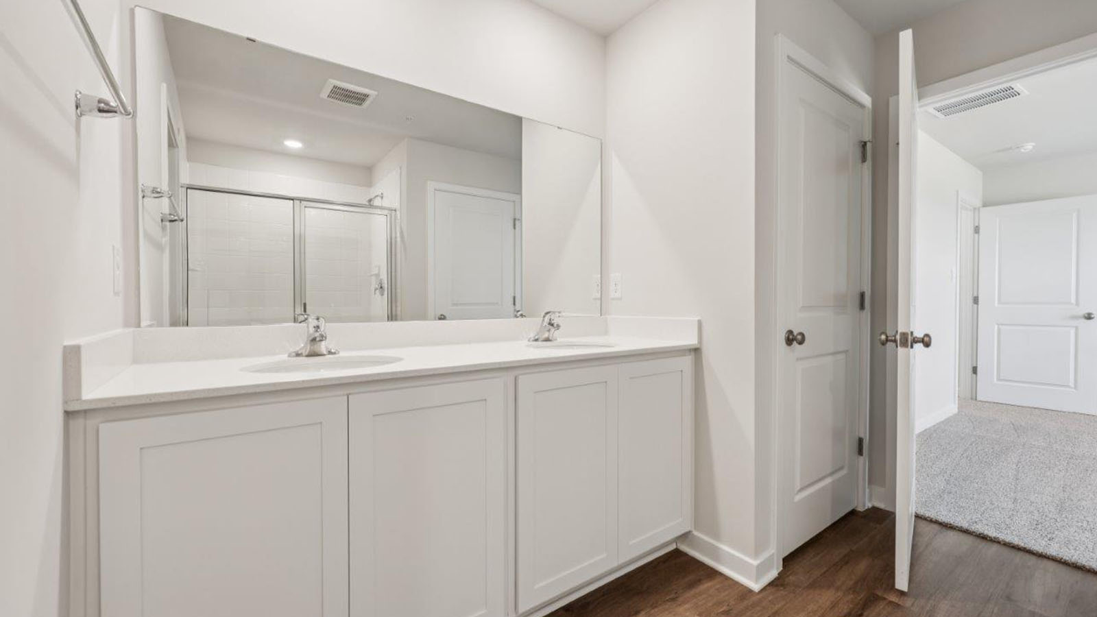 master bathroom dual sinks