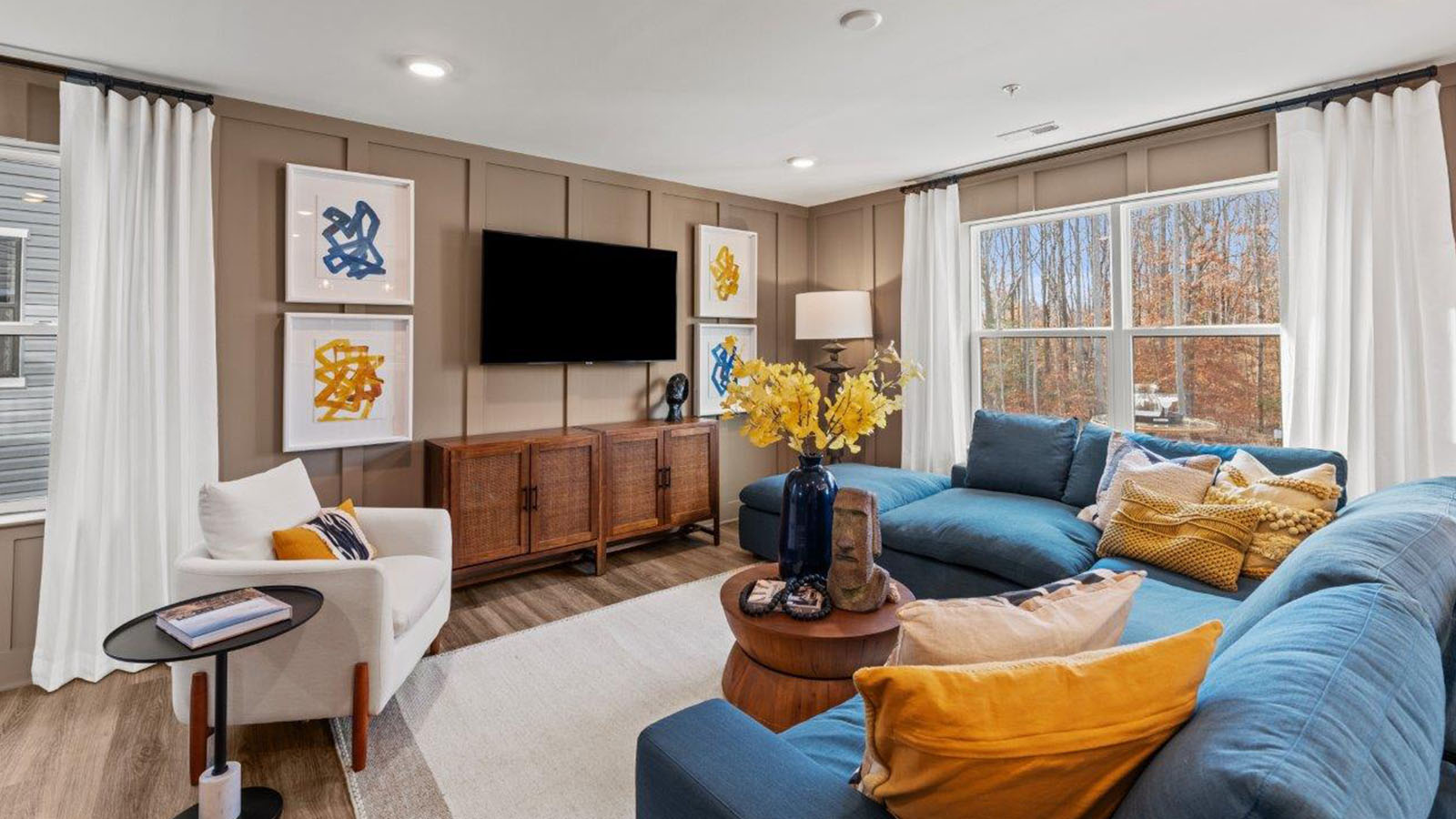 open concept living room