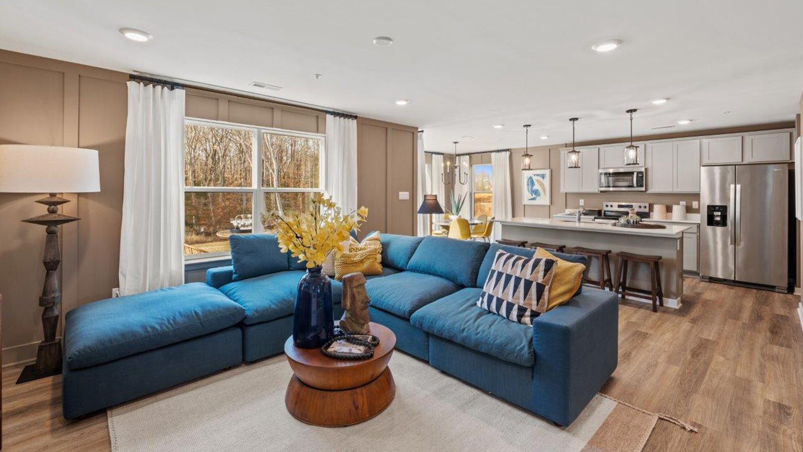 open concept living room