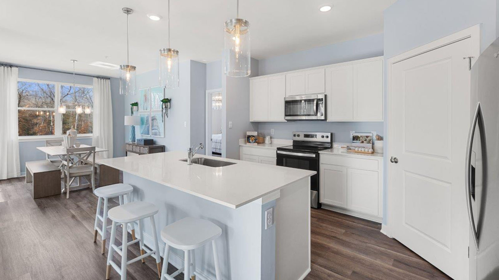 kitchen with island
