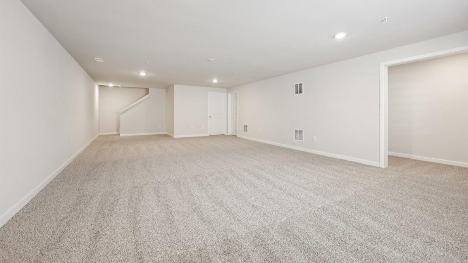 finished basement rec room