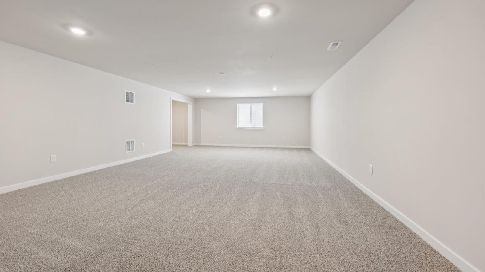 finished rec room