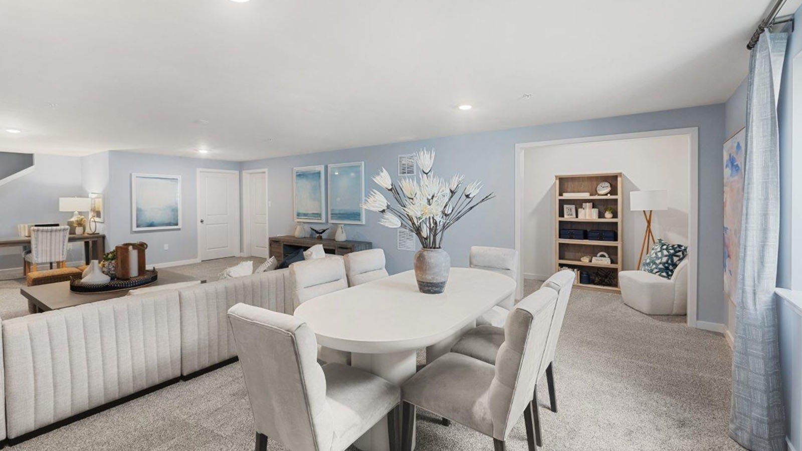 finished basement rec room