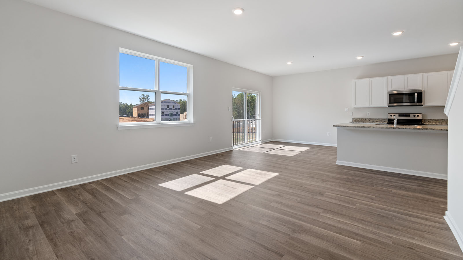 open concept kitchen with central island
