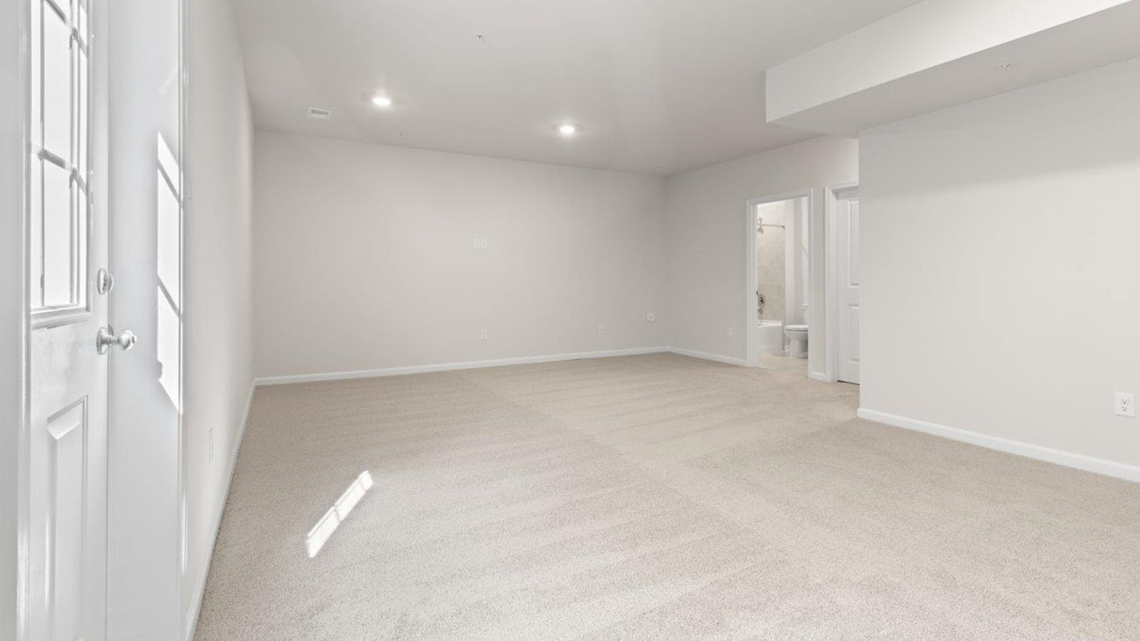 finished basement rec room