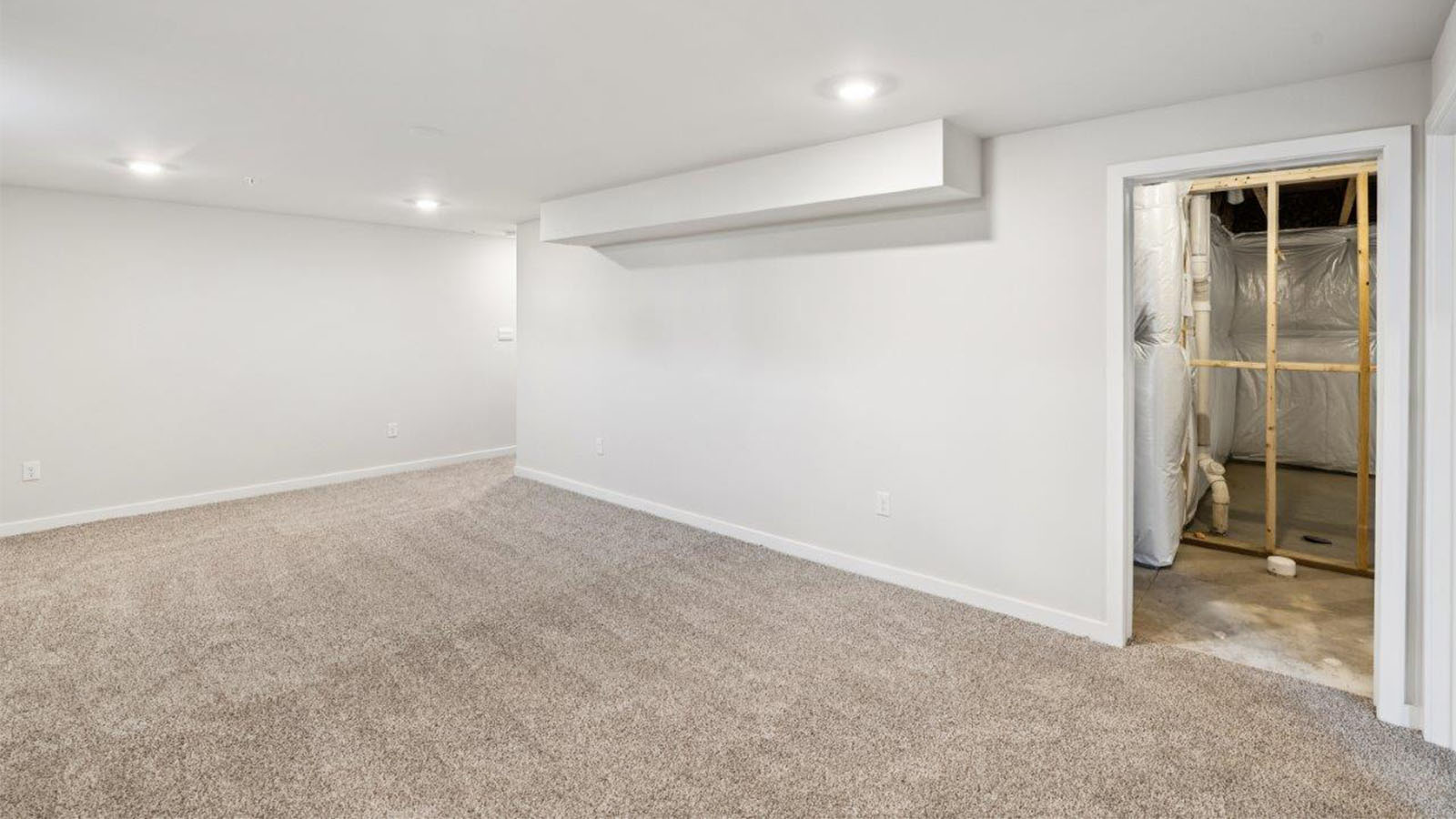 finished basement rec room