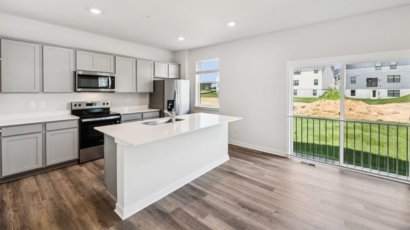 central island with seating