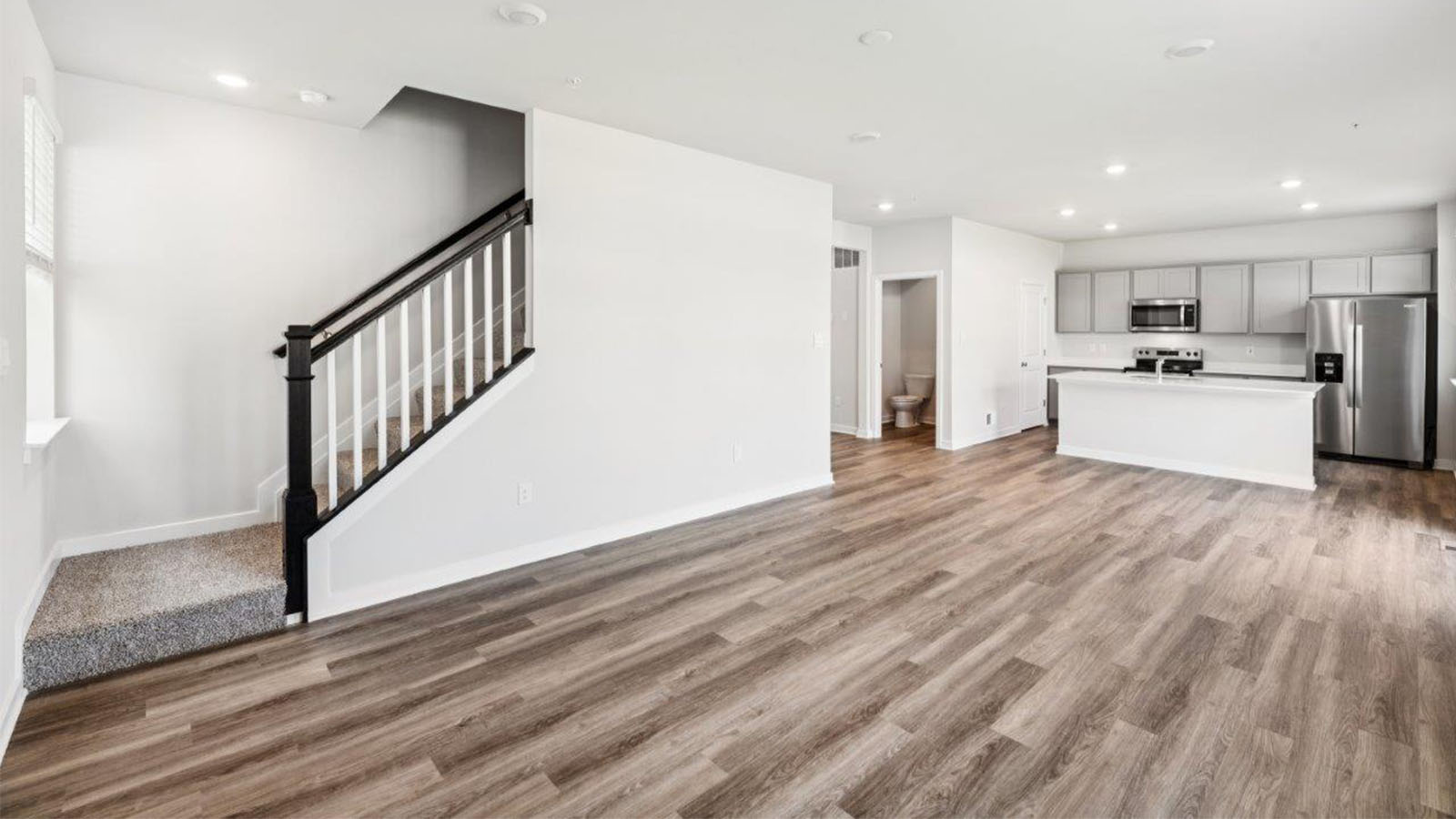 open concept living room