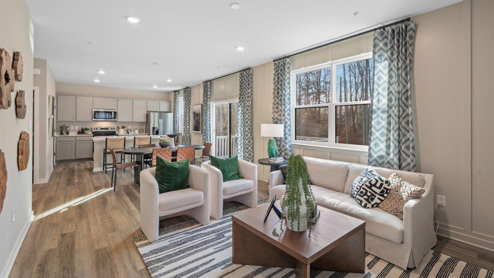 open concept family room