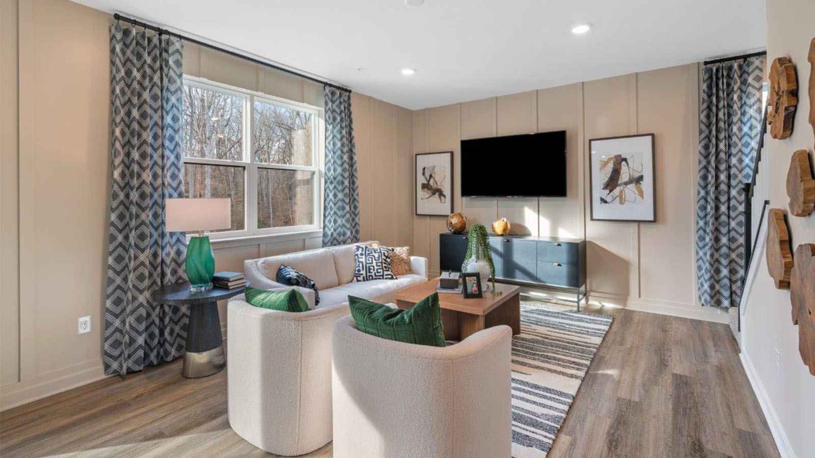 open concept family room