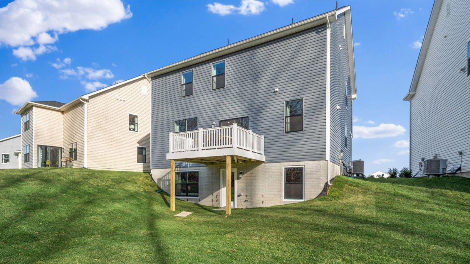 rear of home with deck