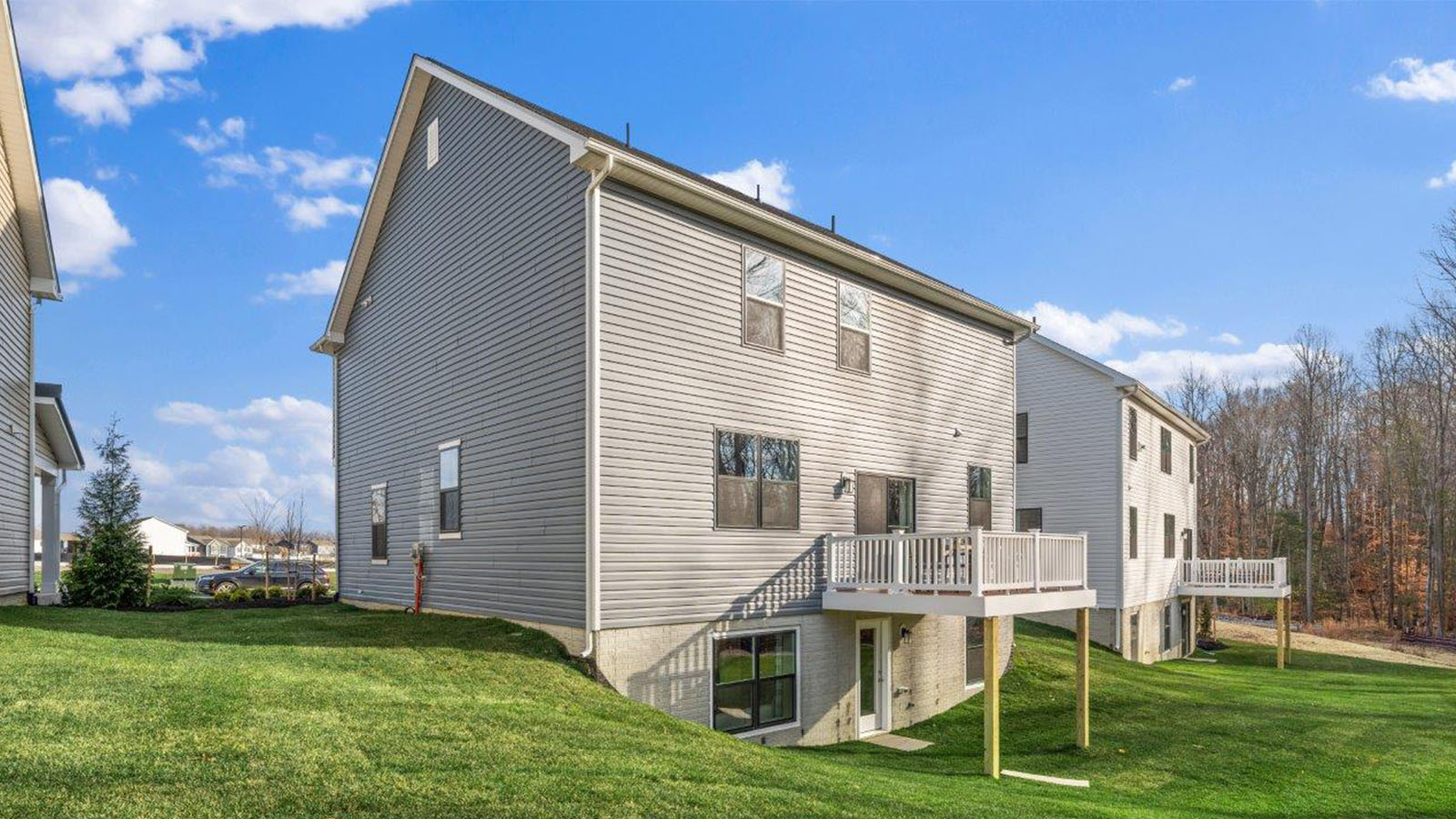 rear of home with deck