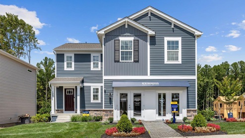 Deerfield Single Family Home Blue Exterior