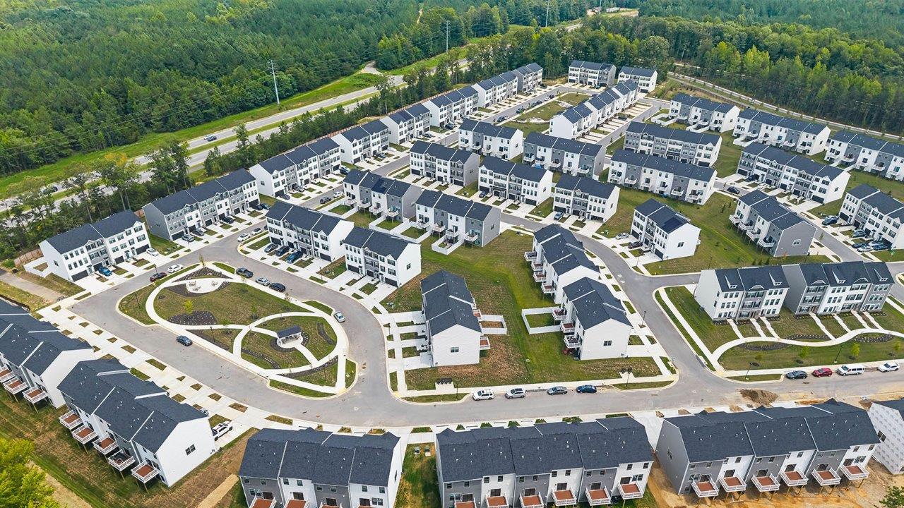 aerial view of community
